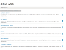 Tablet Screenshot of japaneseanimelyrics.blogspot.com
