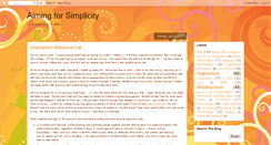 Desktop Screenshot of aimingforsimplicity.blogspot.com