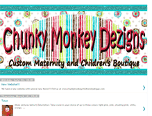 Tablet Screenshot of chunkymonkeydezigns.blogspot.com