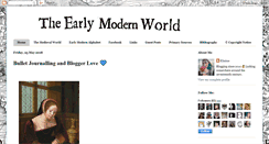 Desktop Screenshot of earlymodernwomen.blogspot.com