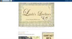 Desktop Screenshot of lambslowlines.blogspot.com