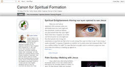 Desktop Screenshot of canonforspiritualformation.blogspot.com