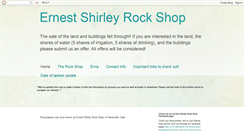 Desktop Screenshot of ernestshirleyrockshop.blogspot.com