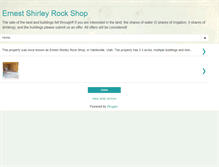 Tablet Screenshot of ernestshirleyrockshop.blogspot.com