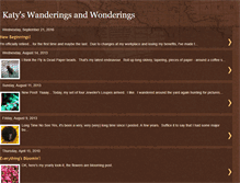 Tablet Screenshot of katyswanderings.blogspot.com