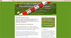 Desktop Screenshot of entscheidend-is-aufm-platz.blogspot.com