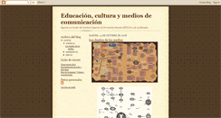 Desktop Screenshot of educacionculturaymedios.blogspot.com