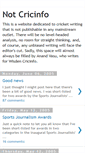 Mobile Screenshot of notcricinfo.blogspot.com