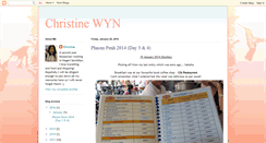 Desktop Screenshot of christinewyn.blogspot.com