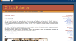 Desktop Screenshot of paisrelativo.blogspot.com