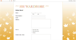 Desktop Screenshot of hhwardrobe.blogspot.com