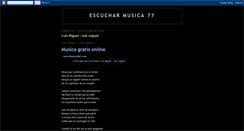 Desktop Screenshot of escucharmusica-77.blogspot.com