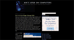 Desktop Screenshot of miksapakcomputers.blogspot.com