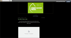 Desktop Screenshot of greenlemonmedia.blogspot.com