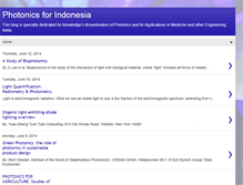 Tablet Screenshot of photonics-for-indonesia.blogspot.com