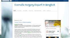 Desktop Screenshot of cosmeticsurgeryexpertinbangkok.blogspot.com