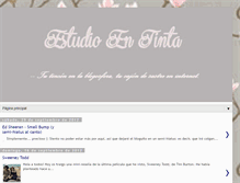 Tablet Screenshot of estudioentinta.blogspot.com