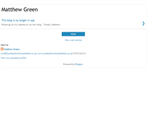 Tablet Screenshot of matthewgreenatwork.blogspot.com