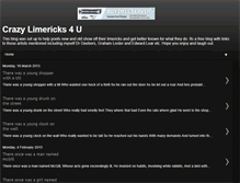 Tablet Screenshot of crazylimericks4u.blogspot.com