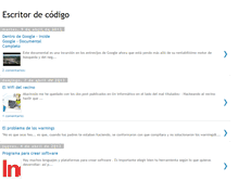 Tablet Screenshot of escritordecodigo.blogspot.com