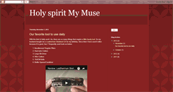 Desktop Screenshot of holyspirit-mymuse.blogspot.com