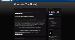 Desktop Screenshot of concretethemovie.blogspot.com