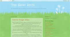 Desktop Screenshot of knittingbean.blogspot.com