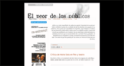 Desktop Screenshot of elpeordelospublicos.blogspot.com