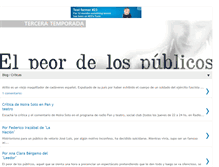 Tablet Screenshot of elpeordelospublicos.blogspot.com