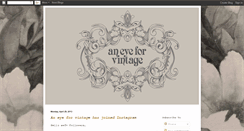 Desktop Screenshot of aneyeforvintage.blogspot.com