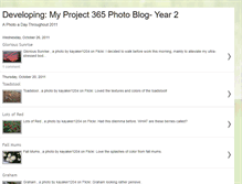 Tablet Screenshot of developing-myproject365photoblog.blogspot.com