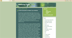 Desktop Screenshot of dissenting-thesis.blogspot.com