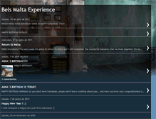 Tablet Screenshot of belsmaltaexperience.blogspot.com