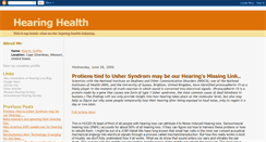 Desktop Screenshot of hearinghealth.blogspot.com