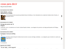 Tablet Screenshot of cosasparadecir.blogspot.com