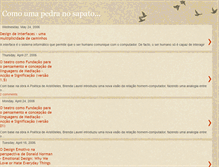 Tablet Screenshot of como-uma-pedra-no-sapato.blogspot.com