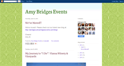 Desktop Screenshot of amybridgesevents.blogspot.com