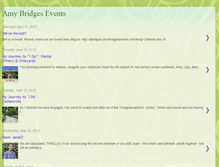 Tablet Screenshot of amybridgesevents.blogspot.com