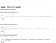 Tablet Screenshot of googlewave-invitacion.blogspot.com