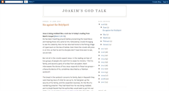 Desktop Screenshot of godtalk-joakim.blogspot.com