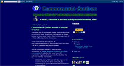 Desktop Screenshot of communautequebec-e.blogspot.com