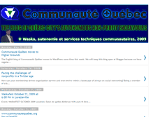 Tablet Screenshot of communautequebec-e.blogspot.com