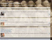 Tablet Screenshot of historicalfictionresearch.blogspot.com