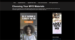 Desktop Screenshot of choosingyourmyomaterials.blogspot.com
