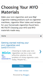 Mobile Screenshot of choosingyourmyomaterials.blogspot.com