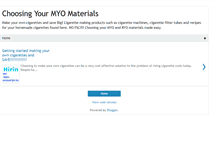 Tablet Screenshot of choosingyourmyomaterials.blogspot.com