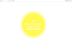 Desktop Screenshot of lapsicologiapositiva.blogspot.com