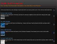 Tablet Screenshot of creditcardpromotions.blogspot.com