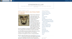 Desktop Screenshot of ephemerallaw.blogspot.com