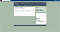 Desktop Screenshot of elephantpartyusa.blogspot.com